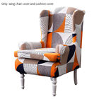 Fashion Printed High Stretch Wing Chair Cover Home Living Room Non Slip