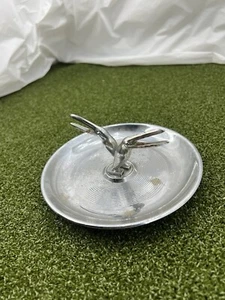 Vintage Art Deco runder Chrom Aschenbecher Made in USA 5 3/4" - Bild 1 von 4