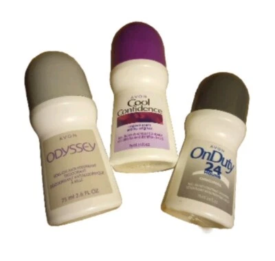 Дезодорант AVON 3 шт. роллер женский Odyssey OnDuty 24 классный уверенный новый США - Изображение 1 из 4