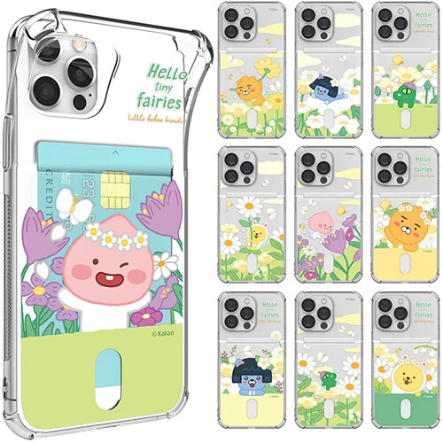 Kakao Friends Little Tiny Fairies Clear Card Case for iPhone 7/8/SE2 7/8 Plus - Image 1 of 4