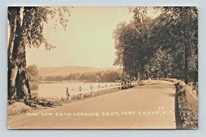 HAFENKRAN (FENTON), NEW YORK, SCHLEPPWEG, CHENANGO KANAL, Eastern Ill ECHTFOTO - Bild 1 von 2