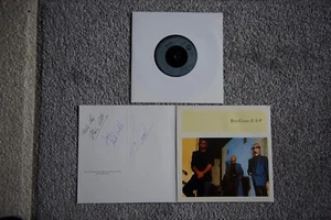 BEE GEES SIGNED 7" RECORD "ESP" MINT ( SIGNED IN BIRO PEN)....FROM A RADIO SHOW. - Picture 1 of 5