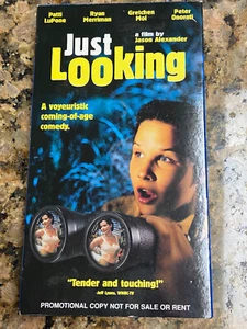 Vintage Just Looking PROMO Screener VHS Cassette Tape RARE - Picture 1 of 4