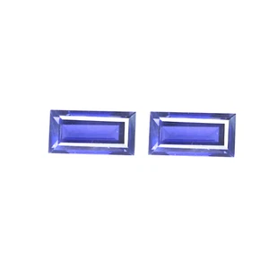 1.80Cts Fantastic Iolite Violet Color Collection Rectangle Shape Loose Gemstone - Picture 1 of 6