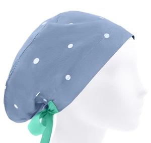 Surgery caps, nurse scrub hat, surgical cap, polka dot scrub hats, medical cap - Picture 1 of 3
