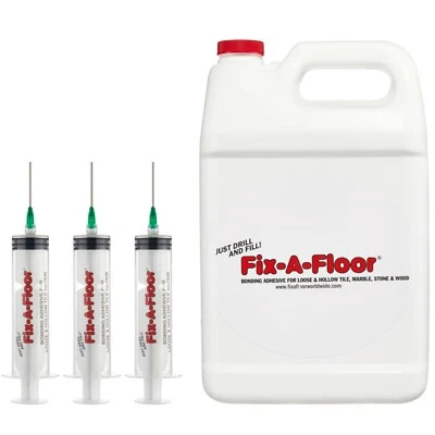 Fix-A-Floor 3 Litre Tub With 3 x 60ml Syringe applicator Kits - Extra Strength - Image 1 of 4