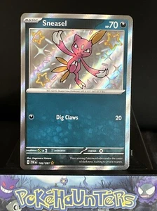 Pokemon Karte Sneasel 182/091 Paldean Fates Holo Rare Baby Shiny Near Mint - Bild 1 von 2