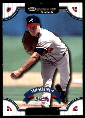 Tom Glavine 2002 Donruss #25 亚特兰大勇士队 美国职棒大联盟 阅读 免运费 亲笔签名 Den — 第 1/2 张图片