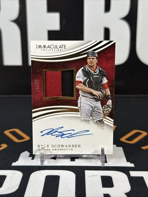 Kyle Schwarber 2016 Panini Immaculate Collegiate Rookie Patch Auto /25 Phillies - Image 1 of 2