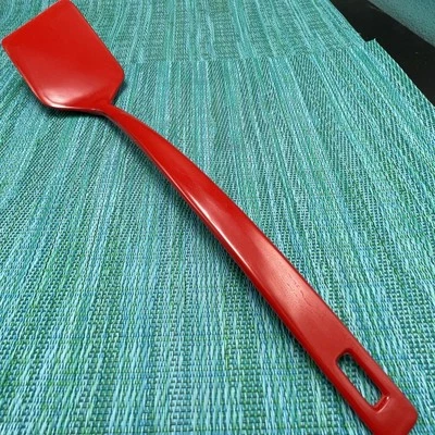 "Espátula de melamina roja de colección inclinada en ángulo sólido giratoria #644 Taiwán 15""" Foto 1 de 4