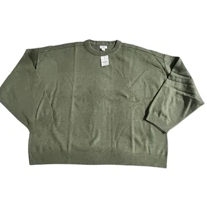 Suéter Pullover J.Crew Hombro Caído Para Mujer Mediano Verde Oliva Tejido Cuello Redondo - Imagen 1 de 8