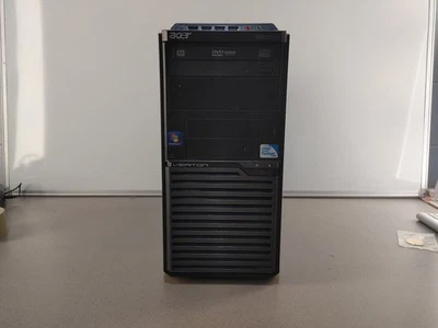 HDD Windows 10 PRO ACER VERITON E5800 3.2GHz 4GB RAM 320GB preto bom estado - Imagem 1 de 4