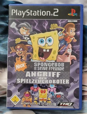 Spongebob & Seine Freunde - Angriff Der Spielzeugroboter Ps2 Spiel - Bild 1 von 3