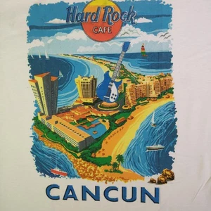 Hard Rock Cafe CANCUN T-Shirt Size L GRAPHIC LOGO GUITAR BEACH - Picture 1 of 10