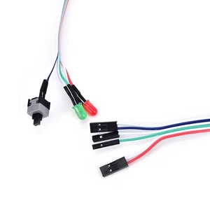 Case desktop ATX power on switch cable reset with HDD LED light for computer_ln - Photo 1/8