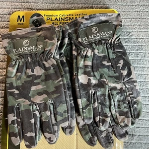 Plainsman Allzweckhandschuhe Premium Cabretta Leder, Camouflage, 2 Paar - Bild 1 von 3