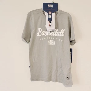 NBA Youth T-Shirt & Sock Set Gray White 2-Pack Official Licensed NWT Size 14-16. - Picture 1 of 12