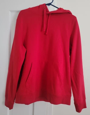 SUDADERA CON CAPUCHA TEK GEAR, ADULTO TALLA M, ROJA, POLAR ULTRASUAVE, L@@K! Foto 1 de 3