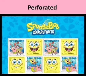 US 6025-6028 6028b SpongeBob SquarePants F header block 8 MNH 2025 after Aug 15 - Picture 1 of 1