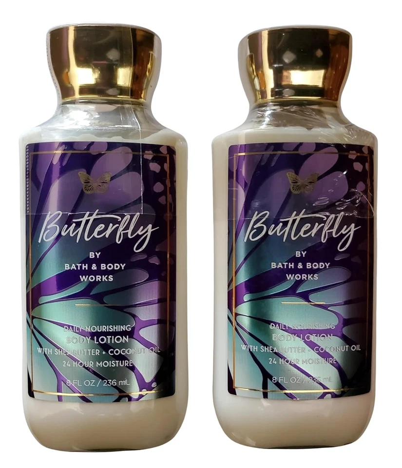 Set of 2 Bath & Body Works Butterfly Daily Nourishing Body Lotion 8 oz - Image 1 of 1