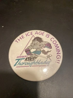 Kentucky Throughblades 1995 botón "¡Se acerca la edad de hielo!!" Temporada de preapertura Foto 1 de 4