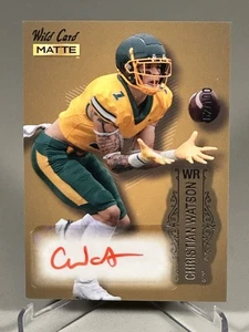 2022 Wild Card Matte #MB-A Christian Watson Auto 62/100 Green Bay Packers (RC) - Foto 1 di 3