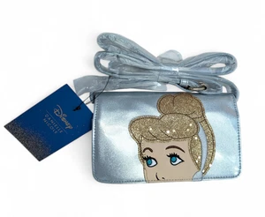 Portafoglio Disney Danielle Nicole Cenerentola tracolla glitter borsa NUOVO - Foto 1 di 9
