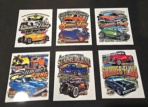 EAST COUNTY CRUISERS SUMMER FLING CAR SHOW DASH PLAQUE lot of 6 (2013-2023) - Picture 1 of 8