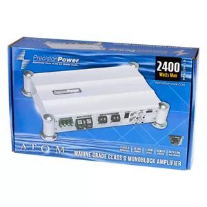 PRECISION POWER MPA1200.1D MARINE MONOBLOCK 2400W SUBWOOFERS BASS AMPLIFIER - Picture 1 of 4