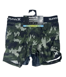 Hurley Boys Boxer Briefs 2-Pack Size Medium H2O-Dri Comfort Underwear NEW - Picture 1 of 4