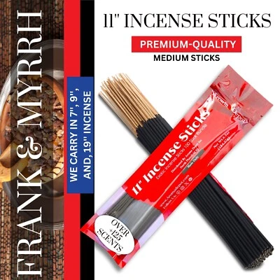 Paquete de 100 palos de incienso de 11"" a granel mezcla sumergida a mano combinación al por mayor gran variedad Foto 1 de 4