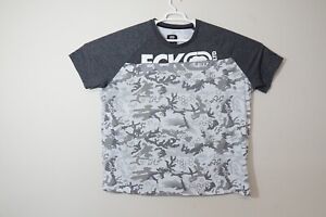 Ecko Unltd Mens 4X-Large Tshirt Gray 4XL Short Sleeve 4X Black Stretch