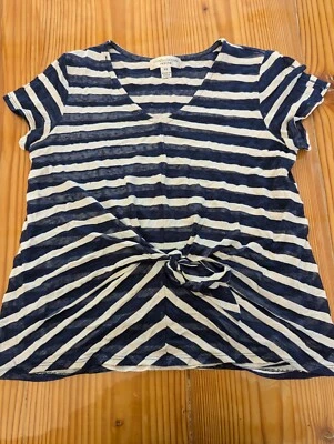 John Paul Richard petite striped blouse shirt sz ps - Image 1 of 4