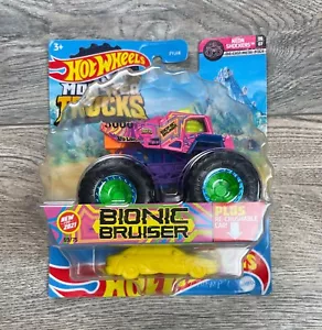 Hot Wheels 1:64 Monster Truck - Bionic Bruiser - più auto schiacciabile - FYJ44 - Foto 1 di 3