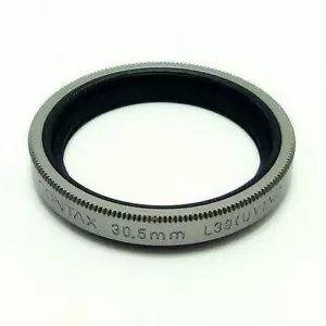 Genuine Contax 30.5mm L39 UV Lens Filter Silver Excellent from Japan F/S - Picture 1 of 4