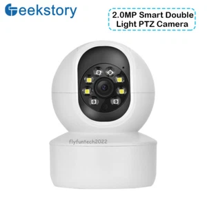Cámara de seguridad inalámbrica Wi-Fi 360° panorámica inteligente doble luz visión nocturna - Imagen 1 de 14