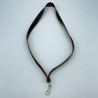 Cuero Marrón Cordón 16" Vaquero Western Sombrero Estampado Llaves Cuello Colgante Hecho a Mano Foto 1 de 4