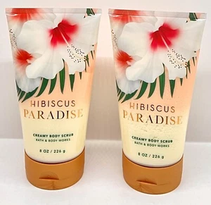 🌺 Bath &Body Works HIBISCUS PARADISE Creamy Body Scrub 8 oz Lot of 2 - Picture 1 of 1