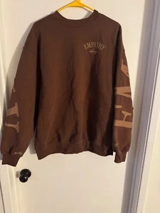 Adult NWOT "'Mayfair". "EMPATHY" brown, long sleeve sweatshirt. Size S/M - Picture 1 of 2