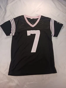 #7 WILD CARD schwarz pink Medium Jersey Totenkopf mit Schleife Grafik - Bild 1 von 11