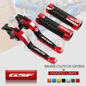 Motorcycle Handle Grips & Brake Clutch Lever for SUZUKI GSF1200 1250 650 BANDIT - Picture 1 of 11