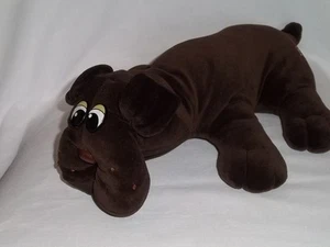 Vintage 1985 TONKA 17" Plush POUND PUPPY CHOCOLATE Dark BROWN Lg Stuffed Animal - Picture 1 of 4