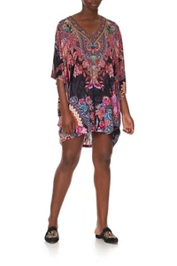 Camilla Swinging Sixties Bat Sleeve Dress Kaftan Paisley Floral One Sz NWT $499 - Picture 1 of 8