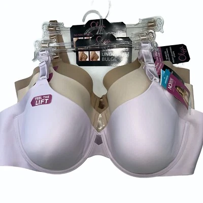 Olga Underwire Bra Side Smoothing Full Coverage Contour No Side Effects GB0561A - Image 1 of 4