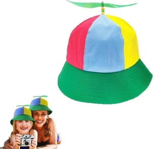1 Stücke Propeller mütze, Helikopter Cap, Cute Bucket hat, Lustige mützen, Prope - Bild 1 von 7