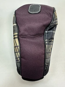 Calcetín para cabeza de palo de golf Callaway marrón borgoña a cuadros número 1 conductor golf - Imagen 1 de 7