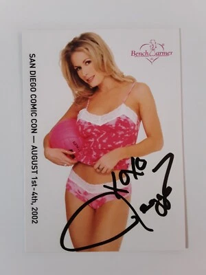  BENCHWARMER 2002 San Diego Comic Con Promo Card Peggy Tyler Autograph - Image 1 of 2