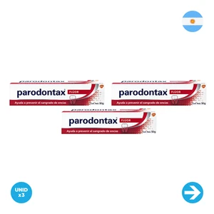Pasta Dental Parodontax Fluor Prevencion Sangrado De Encias - 50gr  X 3 Unidades - Picture 1 of 1