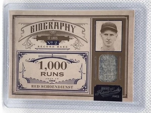 2011 Playoff Prime Cuts Red Schoendienst Biography 1,000 Runs Jersey #12/99. - Picture 1 of 1