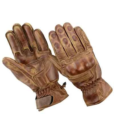 Motorrad Vintage Handschuhe Motorrad Leder Handschuhe Biker Motorradhandschuhe. - Bild 1 von 2